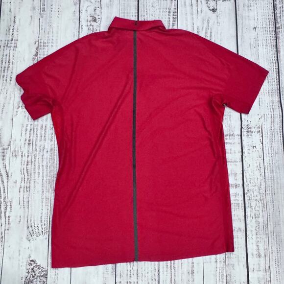 Nike Tiger Woods Dri-FIT Chevron Red Golf Polo Shirt Men’s XL - Picture 2 of 6